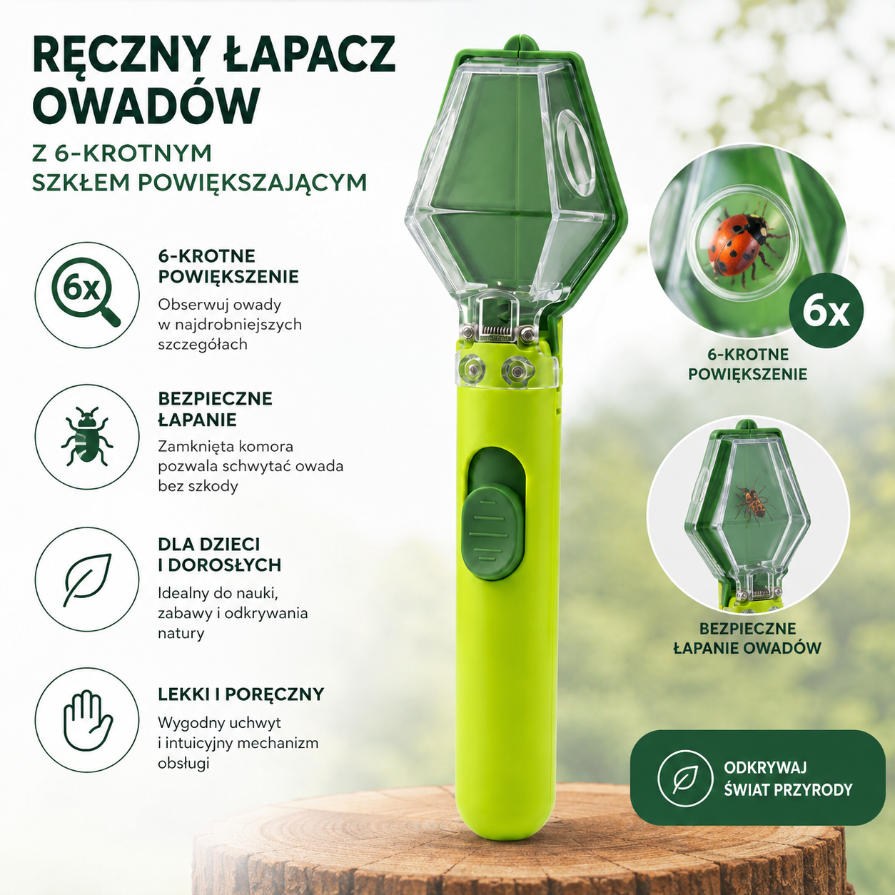 Owadoskop - Ręczny Łapacz Owadów
